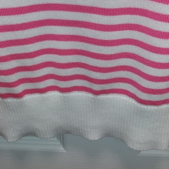 Lilly Pulitzer Striped Sweater with‎ Argyle Sleeves - Picture 6 of 9